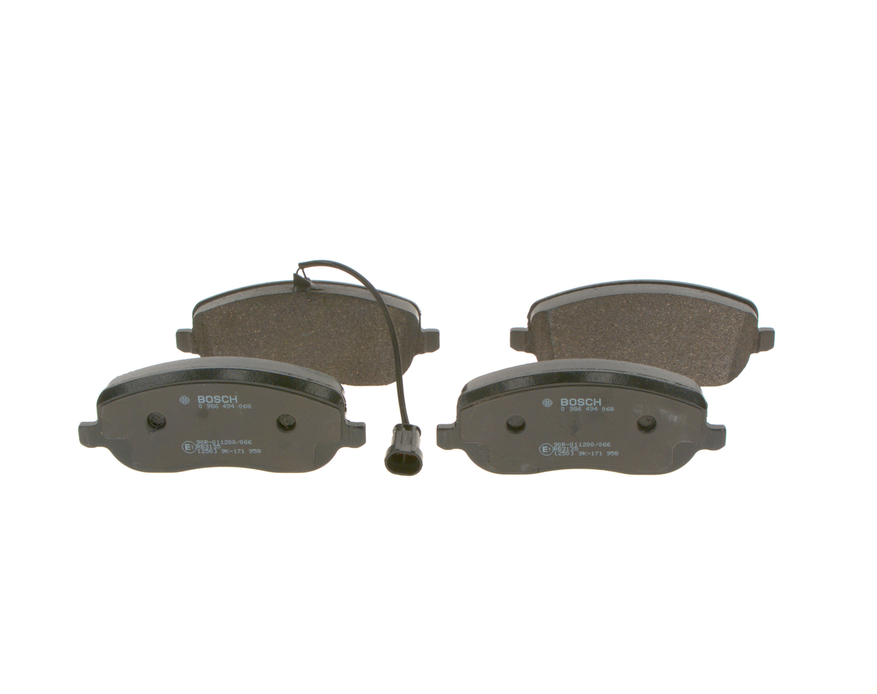 BOSCH 0 986 494 068: Bremsbeläge mit Anti-Quietsch-Blech