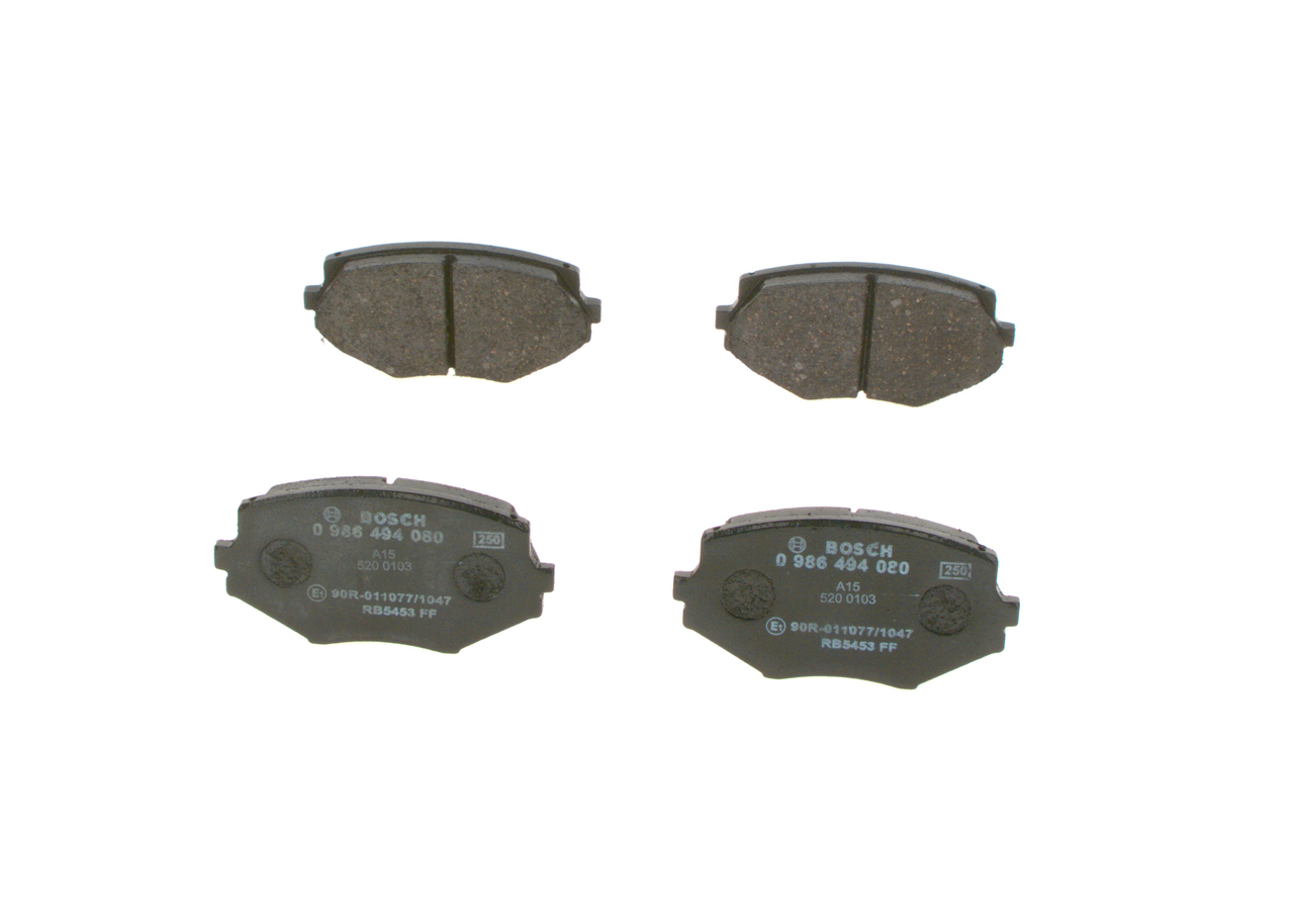 BOSCH 0 986 494 080 Τακάκια φρένων MAZDA MX-5 I (NA) 131 PS Βενζίνη κόστος