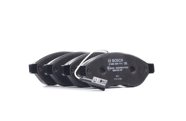 BOSCH 0 986 494 111: Brzdové platničky s proti hlukovým plechom