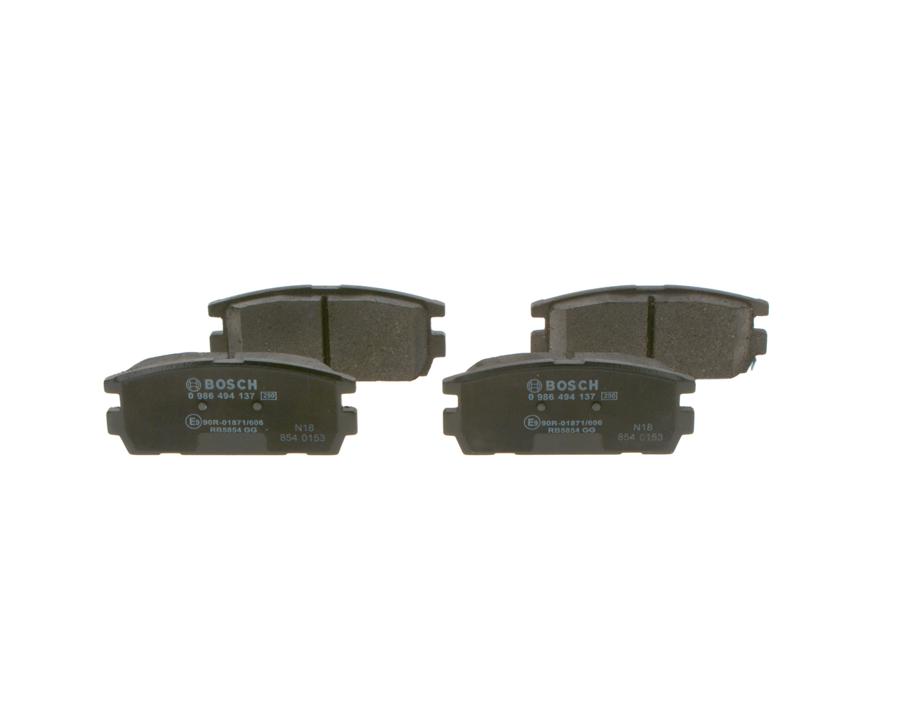 BOSCH 0 986 494 137: Bremsbeläge mit Anti-Quietsch-Blech