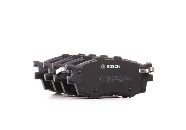 BOSCH 0 986 494 139: Brzdové platničky s proti hlukovým plechom, s montaznym navodom