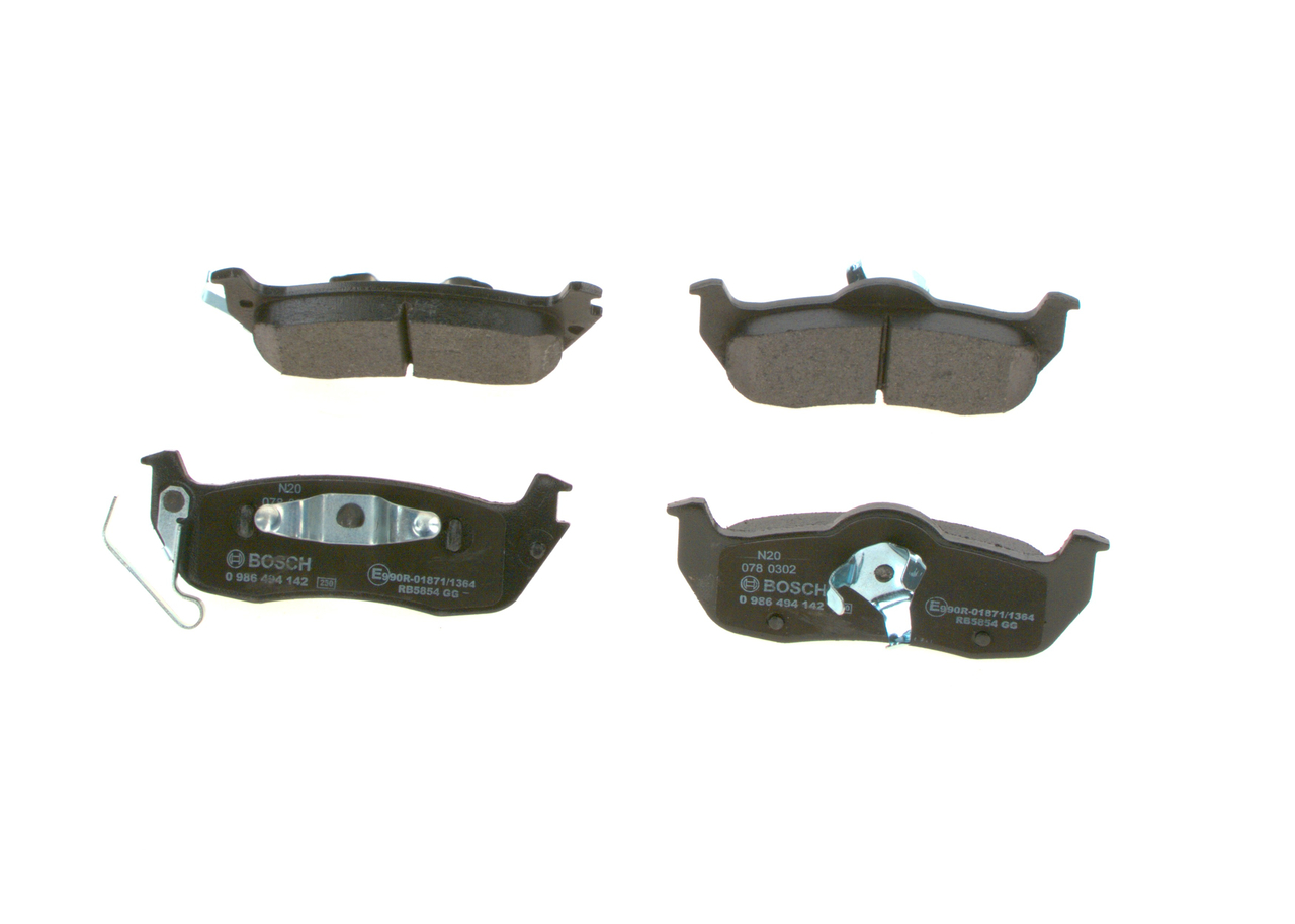 BOSCH 0 986 494 142 Τακάκια φρένων JEEP Commander (XK, XH) 231 PS Βενζίνη κόστος