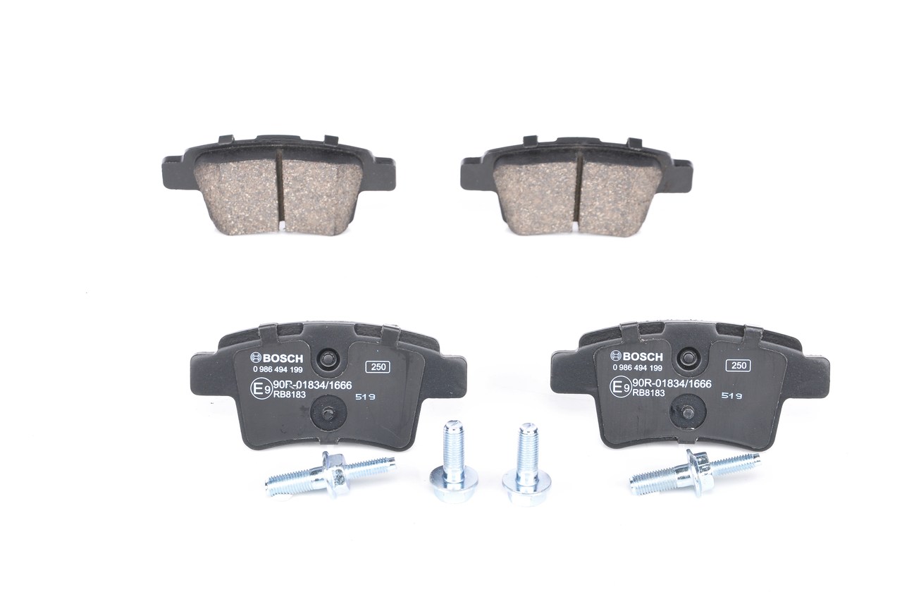 BOSCH 0 986 494 199 Sada brzdových destiček, kotoučová brzda CITROЁN C4 Picasso 2 143 HP Benzín cena