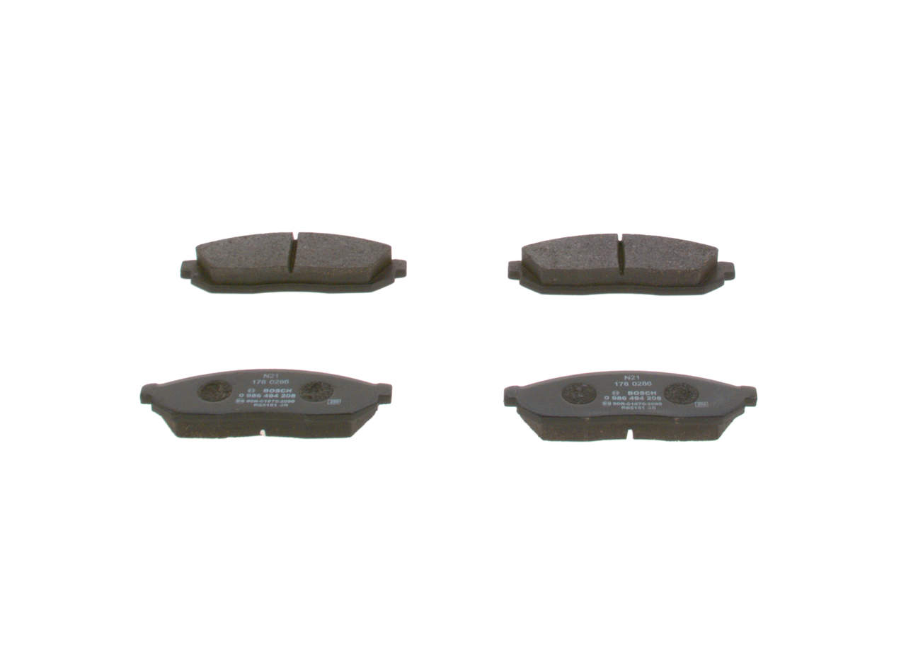 BOSCH 0 986 494 208 Remblokken SUZUKI Alto (EC) 39 Pk Benzine kosten