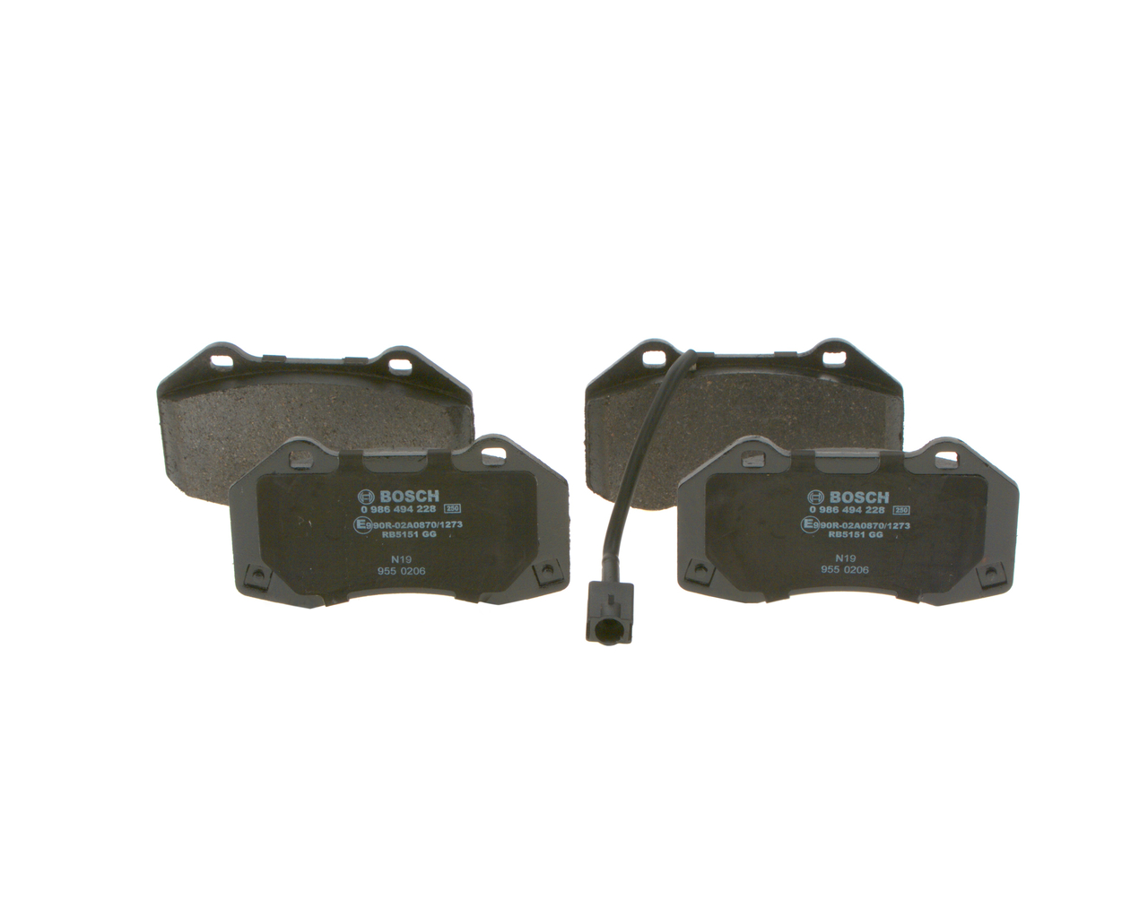 BOSCH 0 986 494 228 Kit pastiglie freni ABARTH 500C / 595C / 695C (312_) Cabrio 180 CV Benzina costo