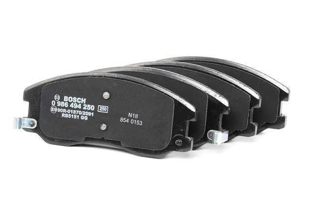BOSCH 0 986 494 250: Bremsbeläge mit Anti-Quietsch-Blech