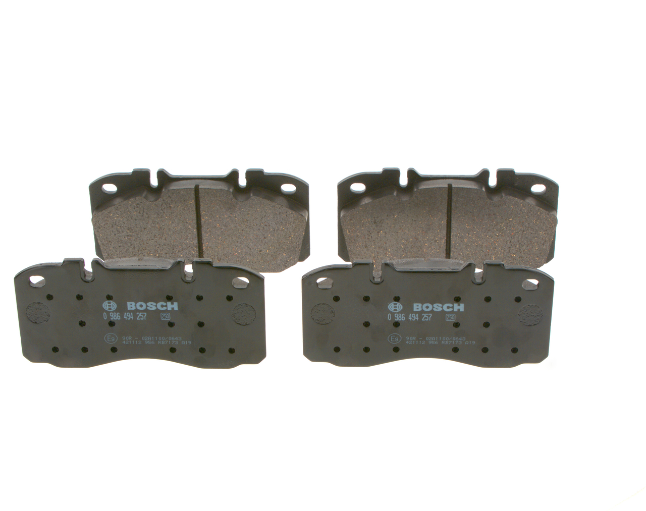 BOSCH 0 986 494 257 Remblokken IVECO DAILY 6 Pritsche/Fahrgestell 190 Pk Elektro kosten