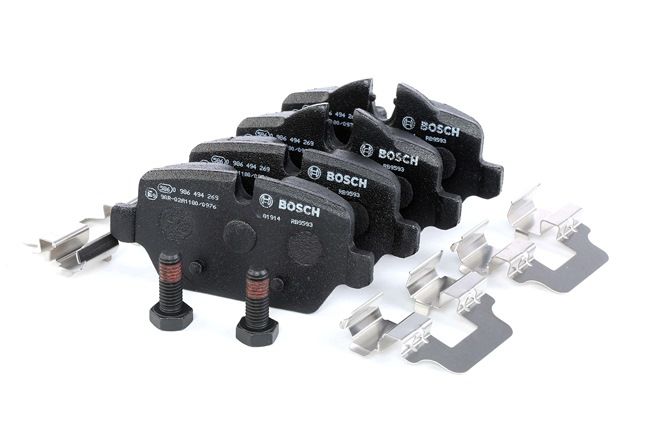 BOSCH 0 986 494 269: Brzdové platničky so skrutkami, s montaznym navodom