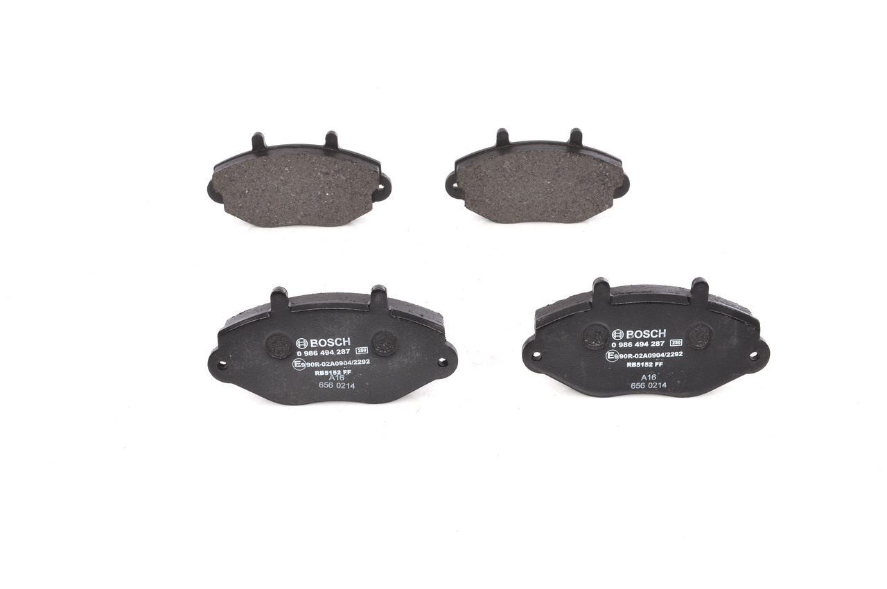 BOSCH 0 986 494 287 Remblokken FORD Transit Mk4 Flatbed Vrachtwagen/Chassis (VE83) 75 Pk Diesel kosten