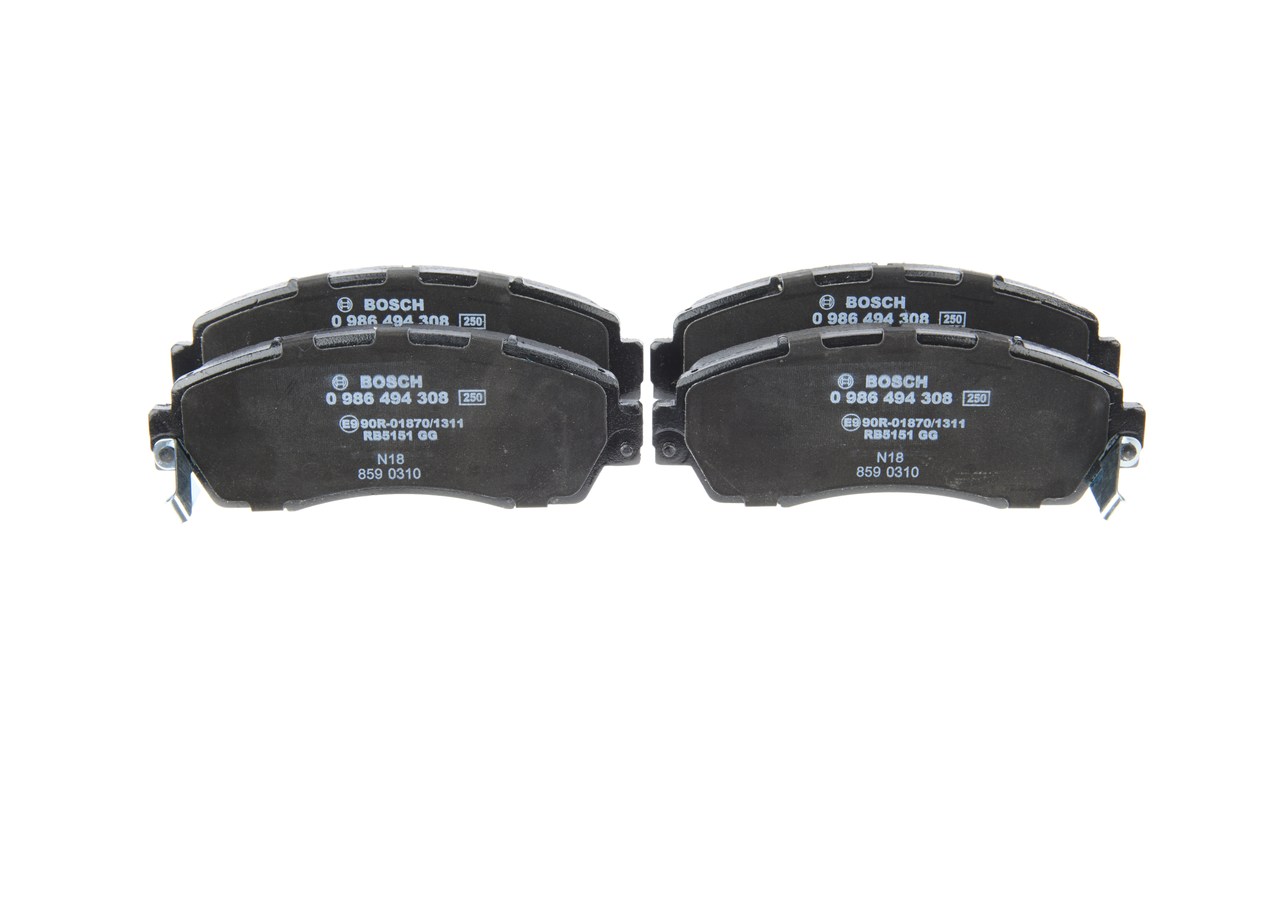 BOSCH 0 986 494 308 Remblokken HONDA CR-V 2 (RD) 162 Pk Benzine kosten