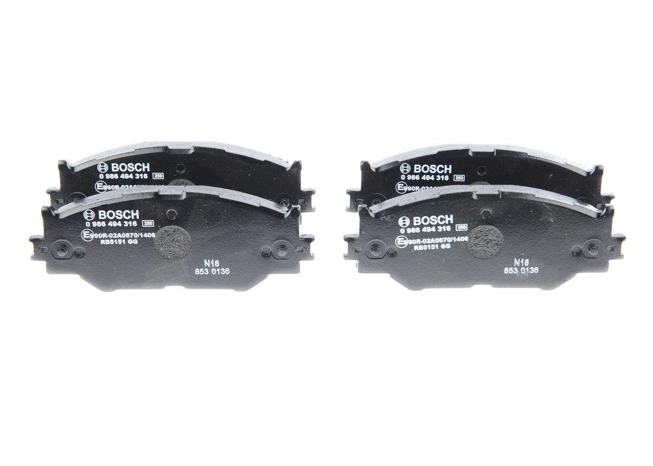 BOSCH 0 986 494 316 Sada brzdových destiček, kotoučová brzda LEXUS IS 2 (GSE2, ALE2, USE2) 207 HP Benzín cena
