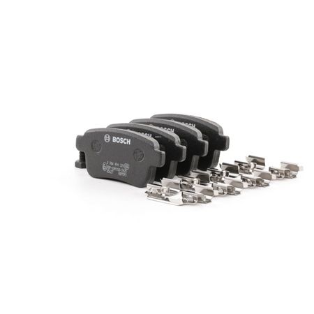 BOSCH 0 986 494 331: Bremsbeläge mit Schrauben, mit Montageanleitung