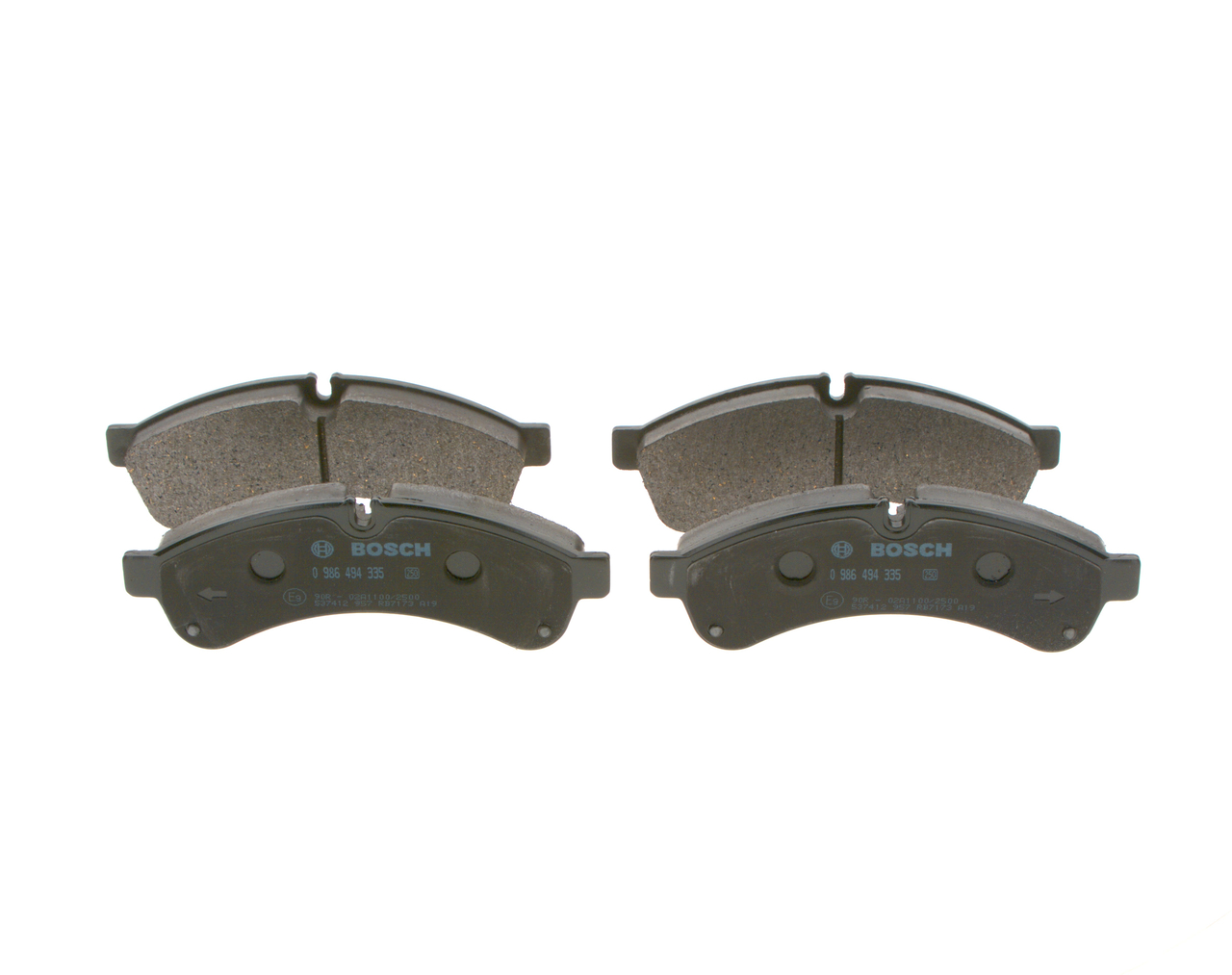 BOSCH 0 986 494 335 Remblokken IVECO DAILY 4 140 Pk Diesel kosten