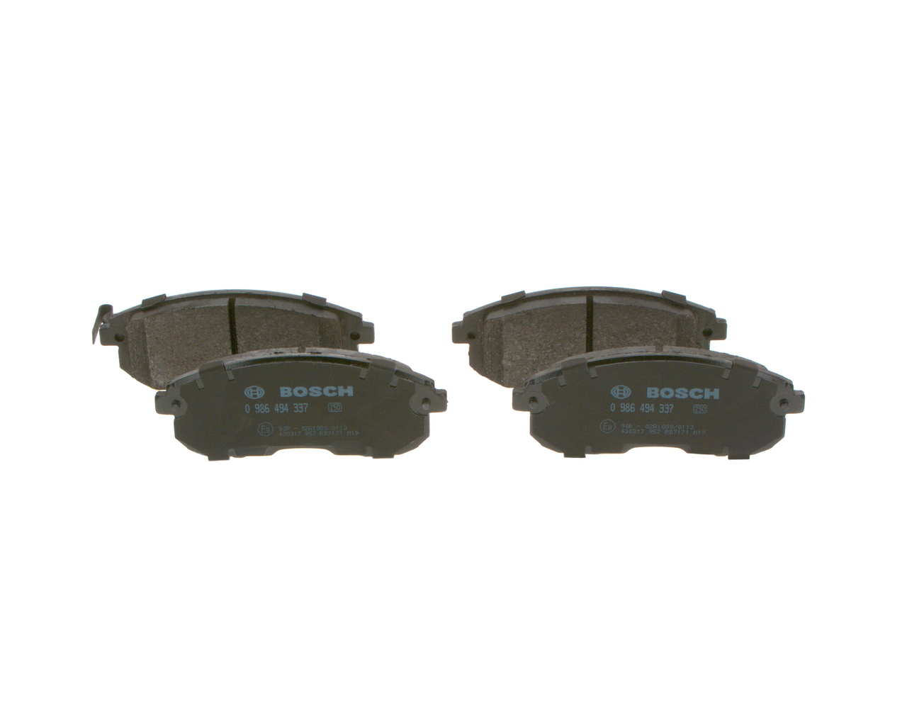 BOSCH 0 986 494 337: Plăcuțe de frână cu tabla anti scartait, cu instructiuni montaj