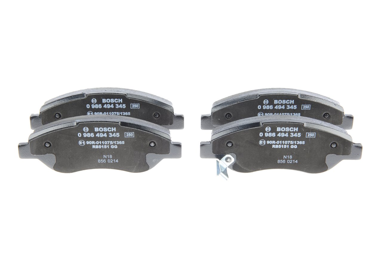 BOSCH 0 986 494 345 Fékbetét készlet, tárcsafék OPEL Corsa D Hatchback (S07) 125 LE Dízel ár