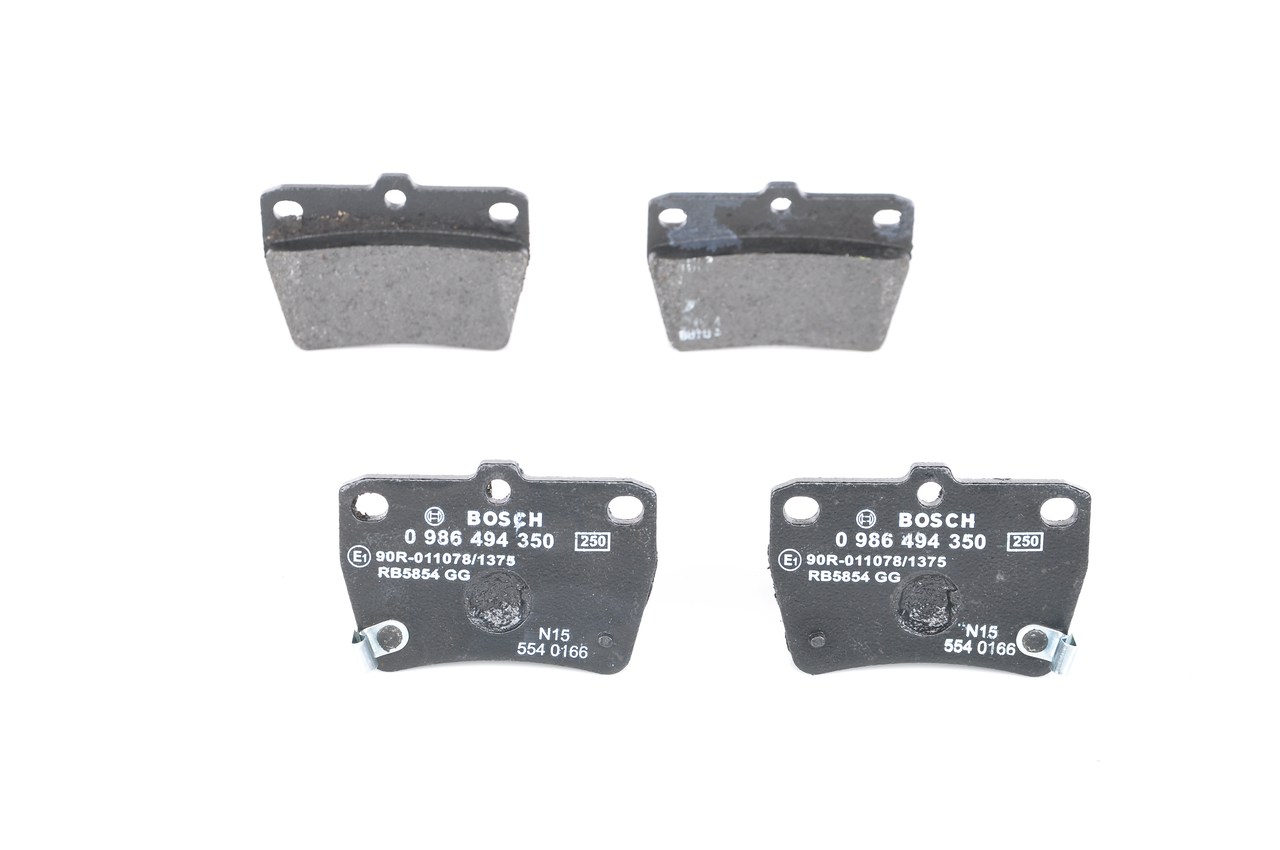 BOSCH 0 986 494 350 Bremsbeläge TOYOTA RAV 4 II (CLA2_, XA2_, ZCA2_, ACA2_) 163 PS Benzin Kosten