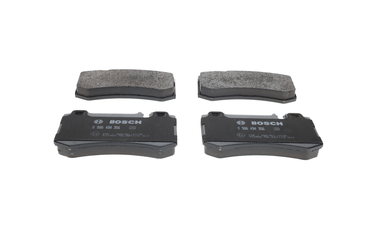 BOSCH 0 986 494 356 Bremsbeläge mit Anti-Quietsch-Blech, mit Montageanleitung