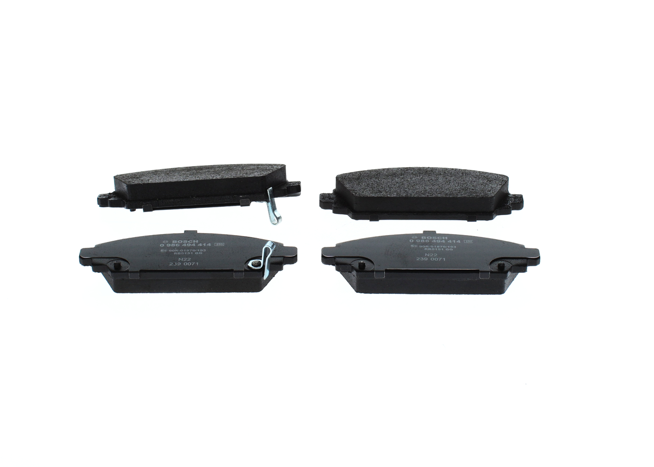 BOSCH 0 986 494 414: Juego de pastillas de freno Chapa antichirridos