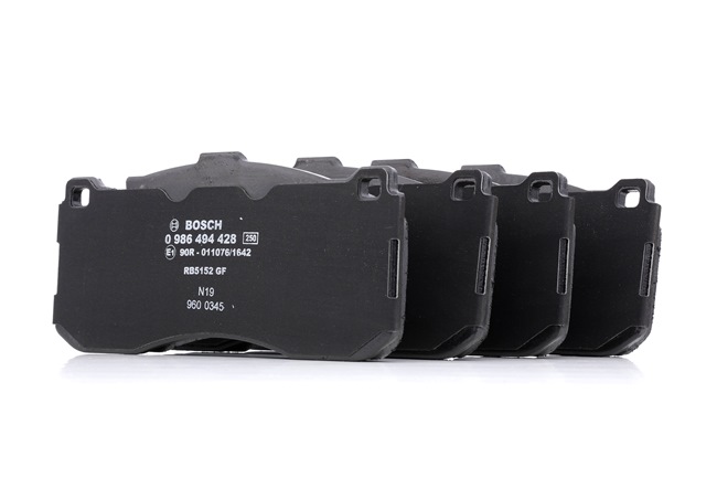 BOSCH 0 986 494 428: Bremsbeläge mit Anti-Quietsch-Blech