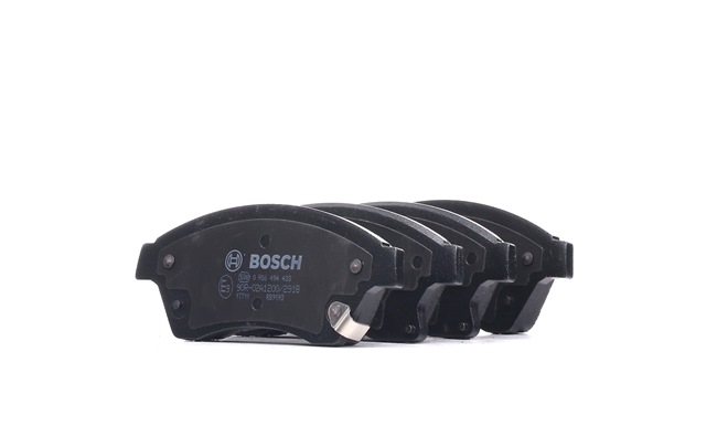 BOSCH 0 986 494 433: Juego de pastillas de freno Chapa antichirridos, con instrucciones de montaje