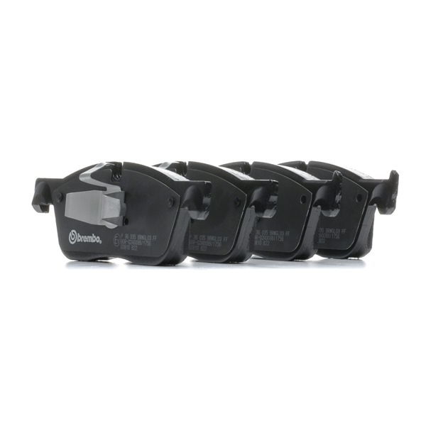 BREMBO P 36 035: Plăcuțe de frână PRIME LINE cu acceasorii, cu clema piston, cu tabla anti scartait