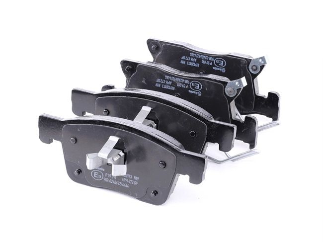 BREMBO P 59 091: Plăcuțe de frână PRIME LINE cu acceasorii, cu clema piston, cu tabla anti scartait