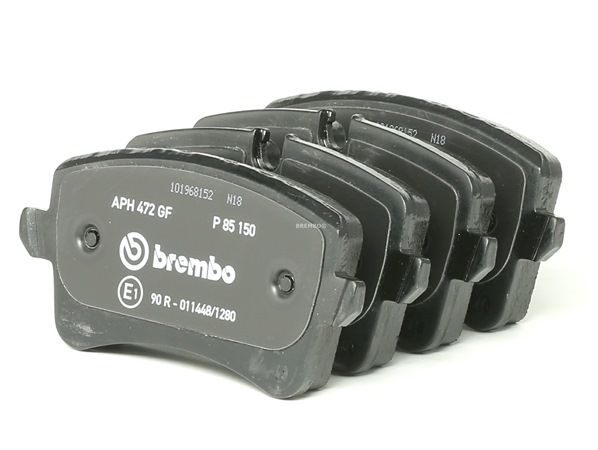 BREMBO P 85 150: Brzdové platničky PRIME LINE s prislusenstvom, so skrutkami brzdoveho strmena, s proti hlukovým plechom