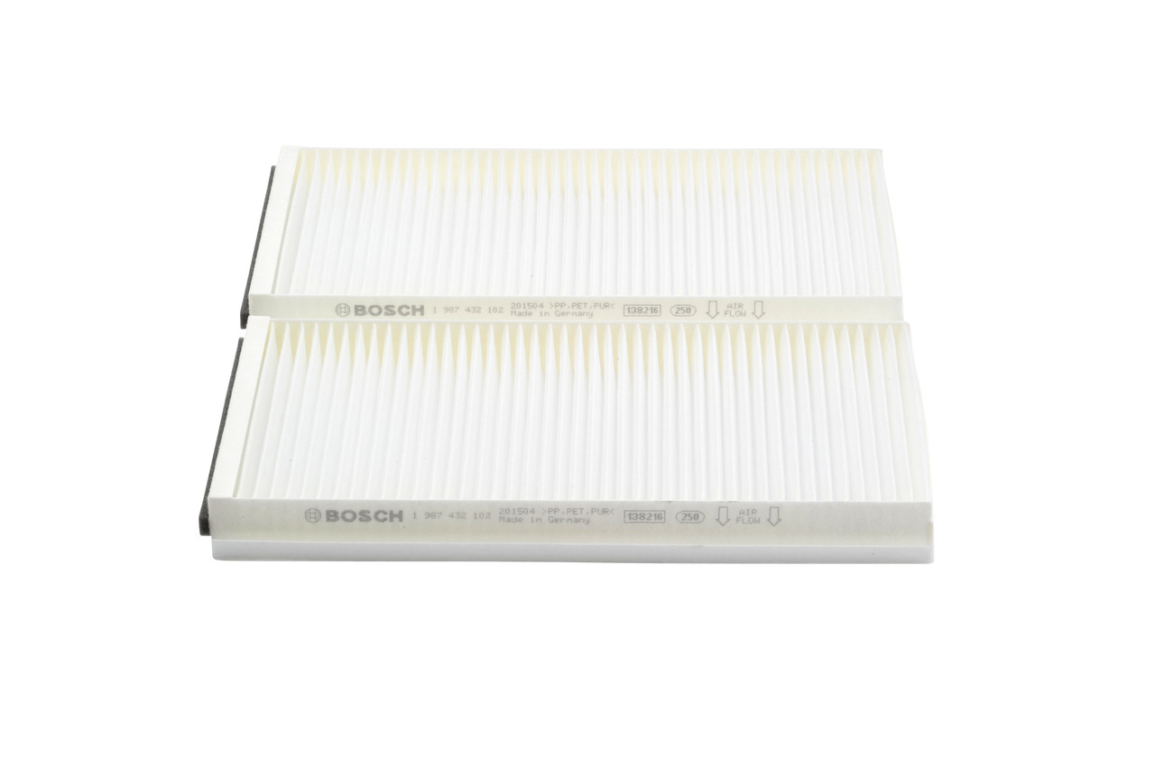 BOSCH 1 987 432 102: Innenraumfilter Partikelfilter, Filtereinsatz