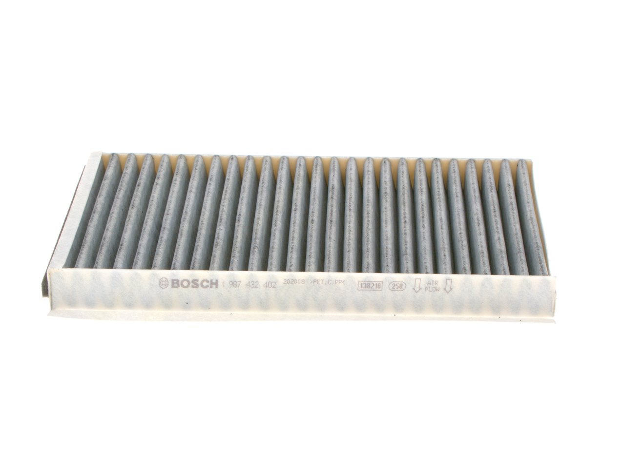 BOSCH 1 987 432 402: Filter vnútorného priestoru Filter aktívneho uhlia, Vlożka filtra