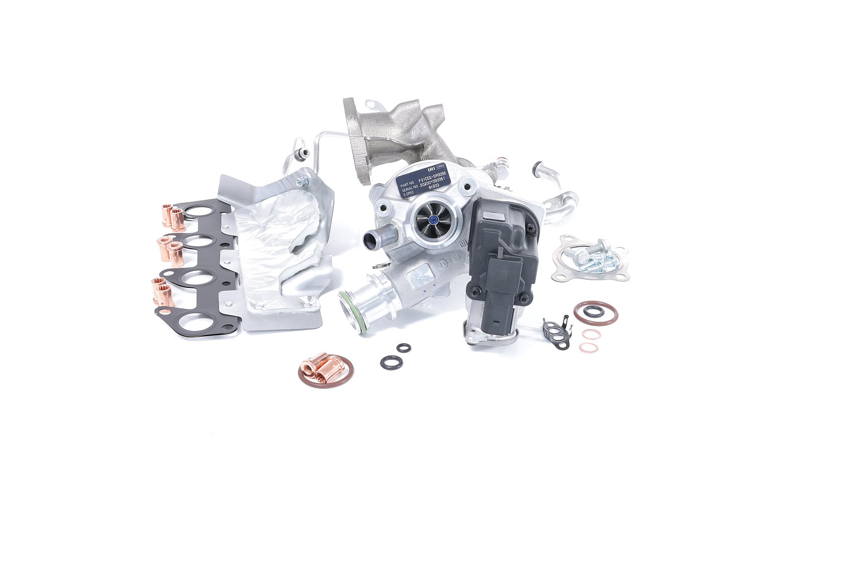 BTS TURBO T981427: Turbolader mit Ölzulaufleitung, mit Ölablaufleitung, mit Anbau-/Befestigungsmaterial, TURBO SERVICE SET ORIGINAL