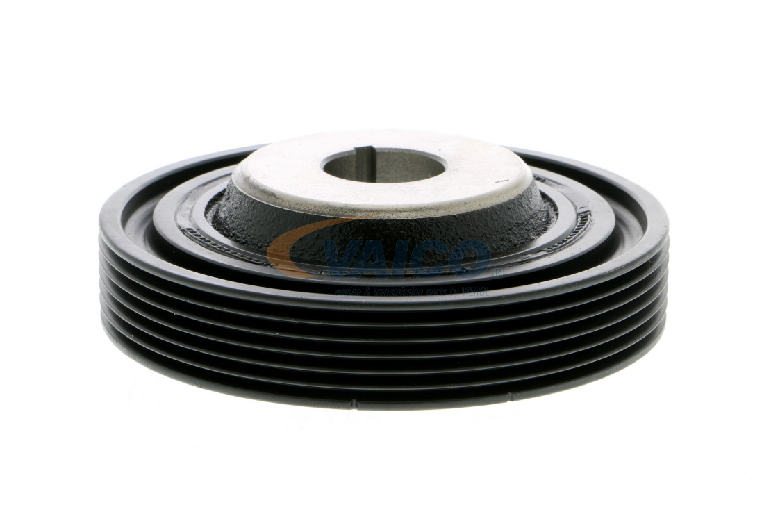VAICO V25-1100: Fulie curea, arbore cotit decuplat, Original VAICO Quality