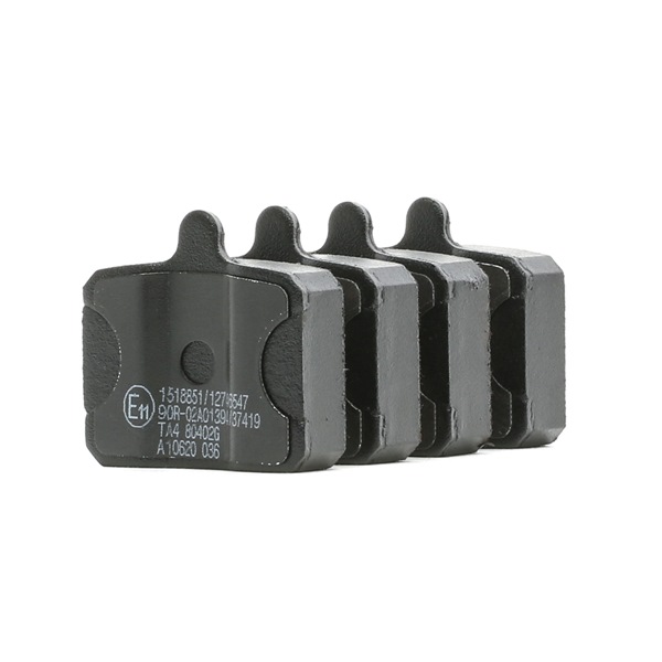 RIDEX 402B1128: Bremsbeläge Vorderachse, ohne Zubehör