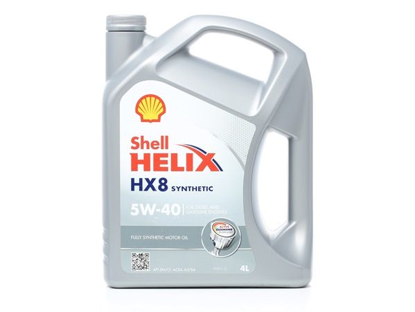 SHELL 550046291: Olio motore 4l, 5W-40 Helix, HX8