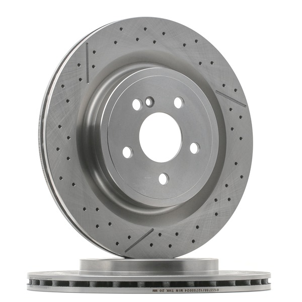 STARK SKBD-0023809: Remschijf Achteras, Ø: 330mm, geperforeerd/interne ventilatie, Gekerft, Ø: 330mm, Gecoat, Zonder schroeven, Zonder wielnaaf, Zonder wielbevestigingsbout
