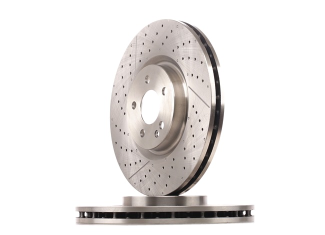 RIDEX 82B1679: Disc de frână punte fata, Ř: 350mm, ventilat interior, cu fante/perforat, Ř: 350mm, acoperit (cu un strat protector), fara senzor ABS, fara lagar, fara suruburi