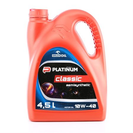 ORLEN PLATINUM CLASSIC, SEMISYNTHETIC QFS412B60 Motorolie MITSUBISHI Cordia (A21_A, AB, AC) 136 HK Benzin hvad koster