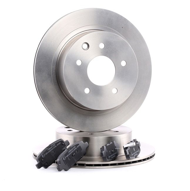RIDEX 3405B0292: Kit de discos de freno y pastillas Eje trasero, Ø: 292mm, ventilado