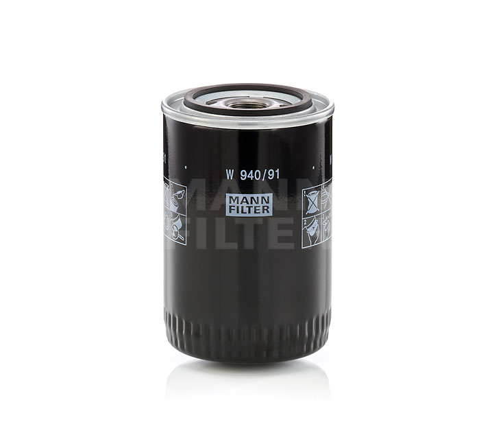 MANN-FILTER W 940/91: Eļļas filtrs ar atgriezējvārstu