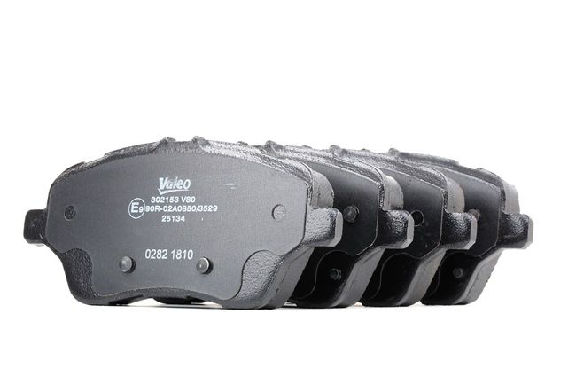VALEO 302153: Plăcuțe de frână punte fata, cu tabla anti scartait, FIRST