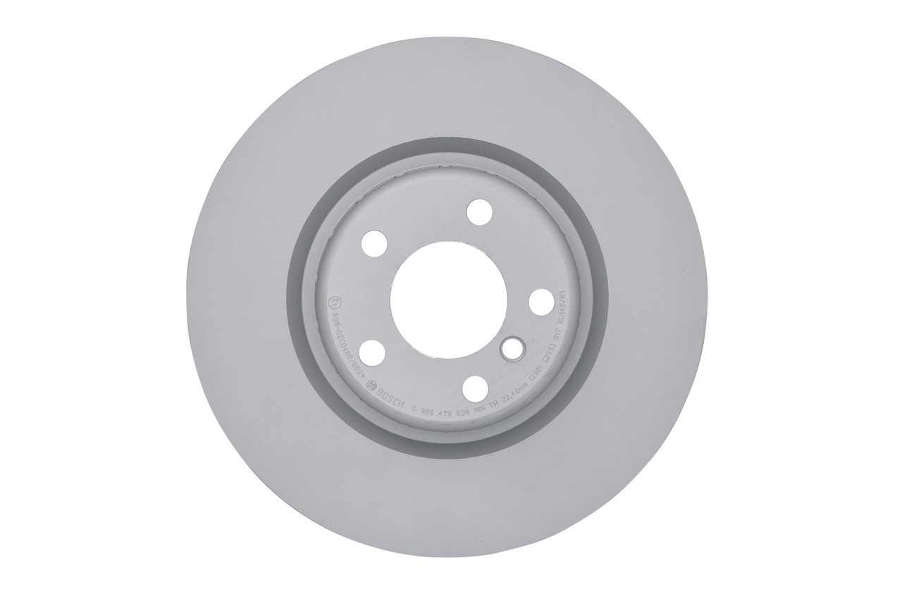BOSCH 0 986 479 E06: Disc de frână Ř: 345mm, disc de frână din două părți, ventilat, Ř: 345mm, acoperit (cu un strat protector), cu suruburi