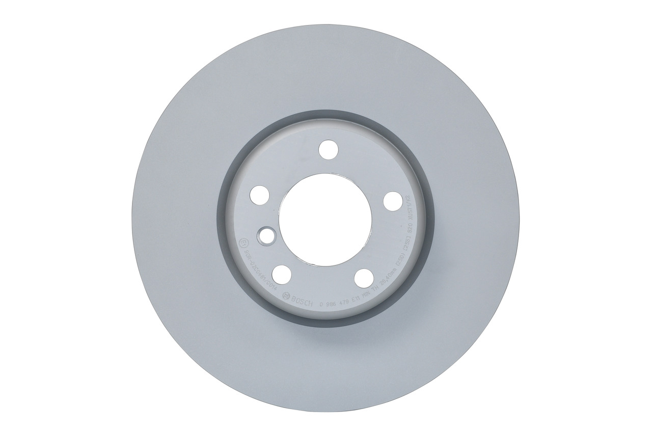 BOSCH 0 986 479 E11: Disc de frână Ř: 340mm, disc de frână din două părți, ventilat, Ř: 340mm, acoperit (cu un strat protector), cu suruburi