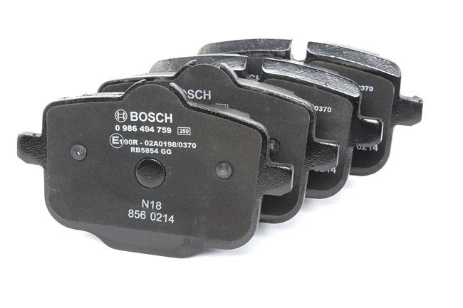 BOSCH 0 986 494 759: Plăcuțe de frână cu tabla anti scartait