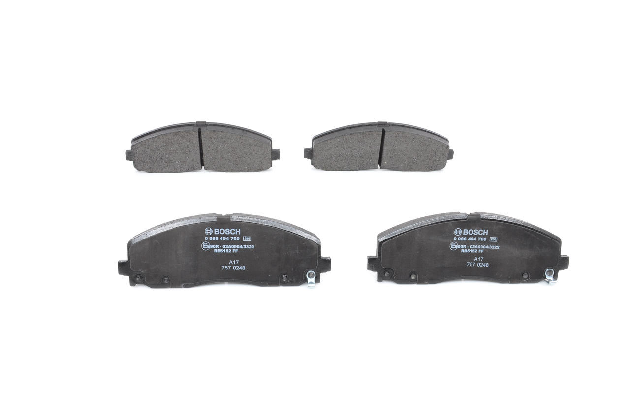 BOSCH 0 986 494 769 Brzdové platničky FIAT Freemont (345_) 170 KS nafta cena