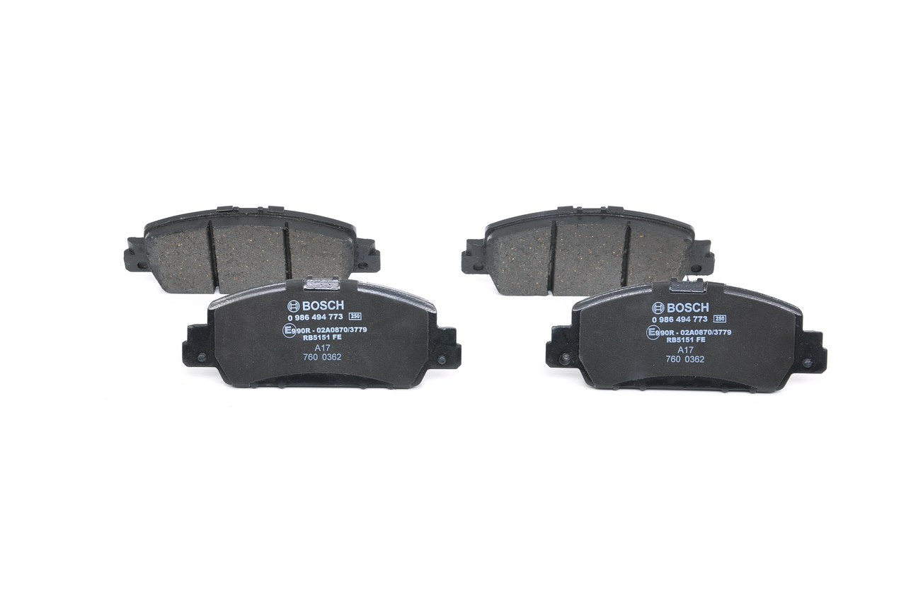 BOSCH 0 986 494 773 Sada brzdových destiček, kotoučová brzda HONDA HR-V III (RV) 131 HP Benzin-elektro cena