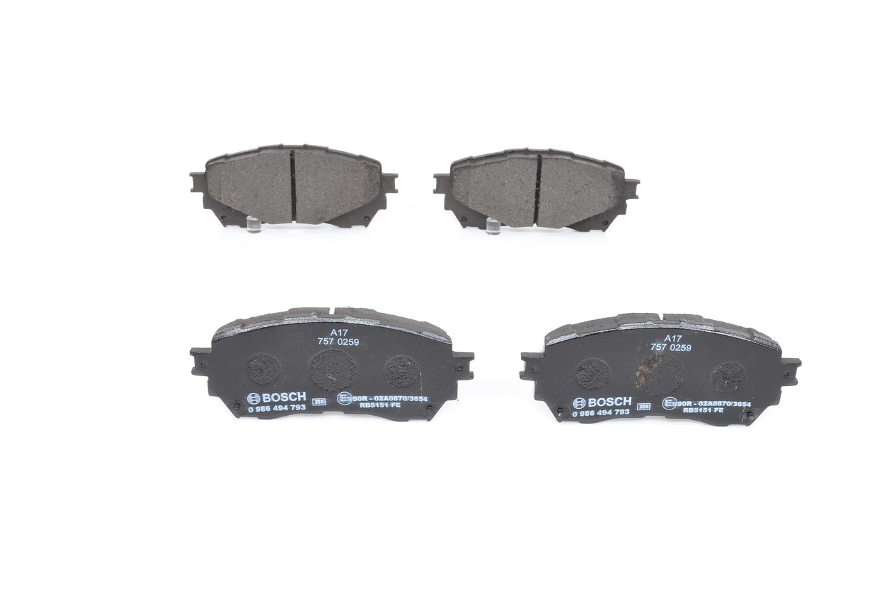 BOSCH 0 986 494 793: Plăcuțe de frână
