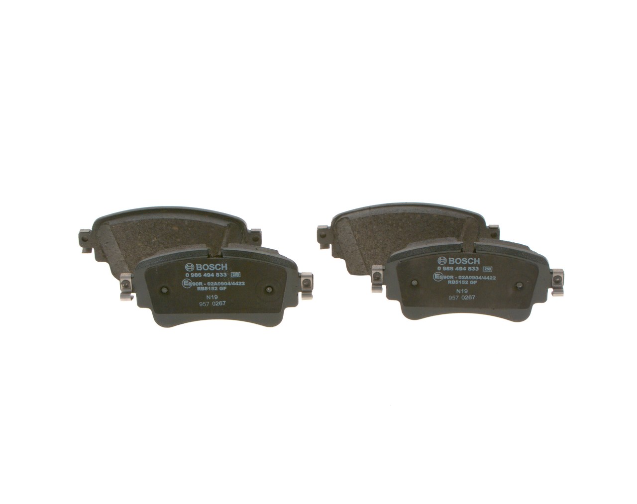 BOSCH 0 986 494 833 Klocki hamulcowe AUDI A4 B9 Sedan (8W2, 8WC) 122 KM olej napędowy koszt
