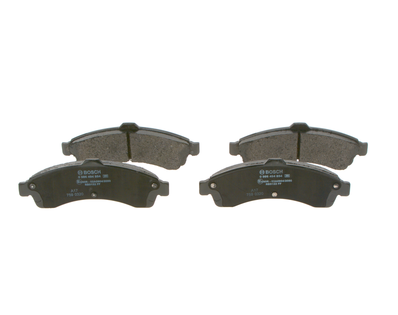 BOSCH 0 986 494 854 Bremsbeläge CHEVROLET TRAILBLAZER (KC_) 305 PS Benzin Kosten