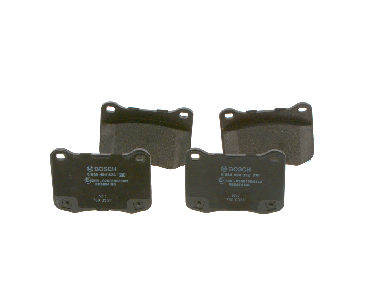 BOSCH 0 986 494 872 Fékbetét készlet, tárcsafék LEXUS IS 2 (GSE2, ALE2, USE2) 423 LE Benzin ár