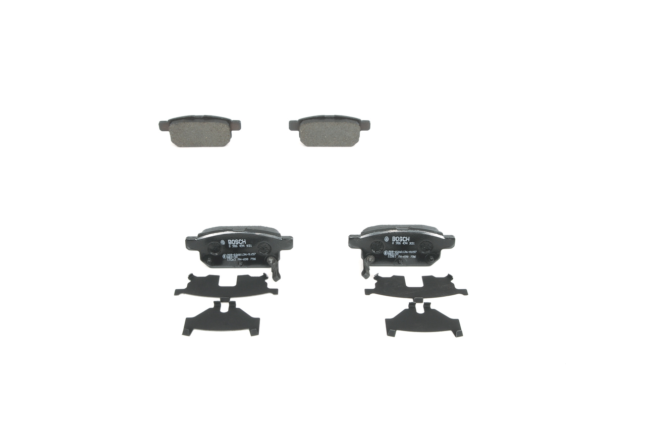 BOSCH 0 986 494 931: Bremsbeläge mit Anti-Quietsch-Blech