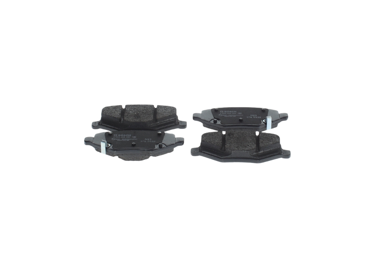 BOSCH 0 986 495 397: Klocki hamulcowe z podkładką wytłumiającą